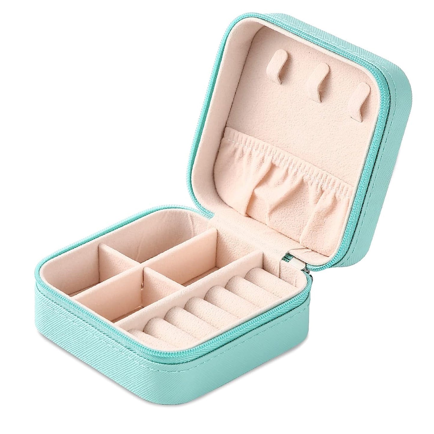 Leather mini jewellery box